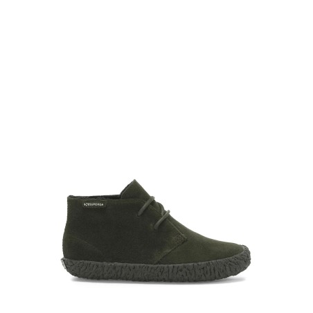 Superga 2798-SUEJ FULL MILITARY GREEN Stivaletti da bambino in pelle scamosciata