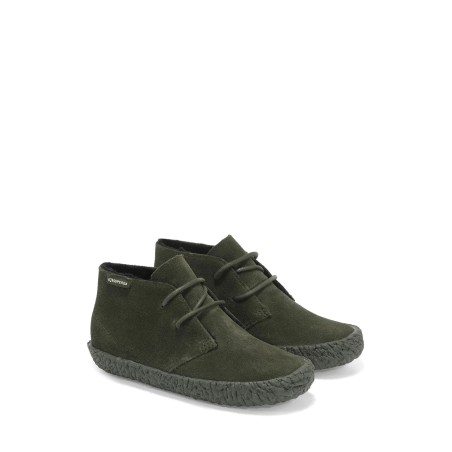 Superga 2798-SUEJ FULL MILITARY GREEN Stivaletti da bambino in pelle scamosciata